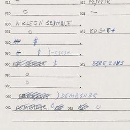 Eastern questionnaire, answ...