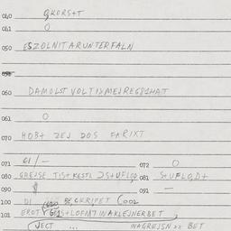 Eastern questionnaire, answ...