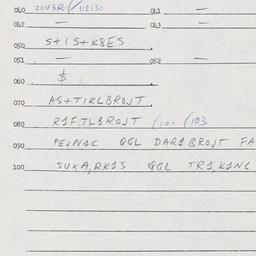 Eastern questionnaire, answ...