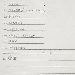 Eastern questionnaire, answ...