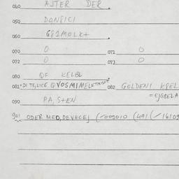 Eastern questionnaire, answ...