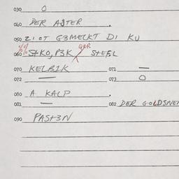 Eastern questionnaire, answ...