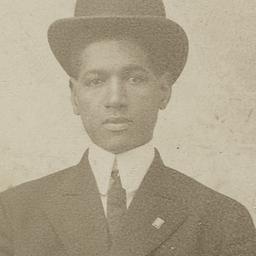 Head shot, unidentified man...