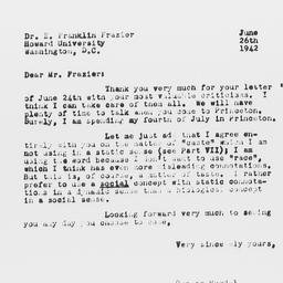 Letter from Gunnar Myrdal t...