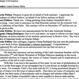Minutes, 2004-11-11. Latin ...