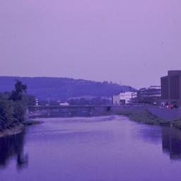 Binghamton site, view along...