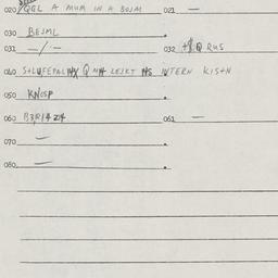 Eastern questionnaire, answ...