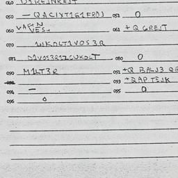 Eastern questionnaire, answ...