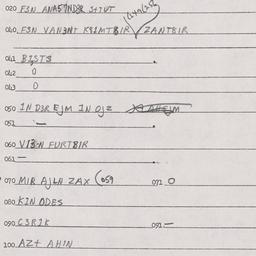 Eastern questionnaire, answ...