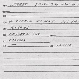 Eastern questionnaire, answ...