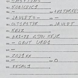 Eastern questionnaire, answ...