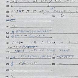 Eastern questionnaire, answ...