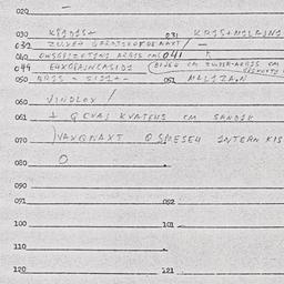 Eastern questionnaire, answ...