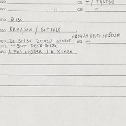 Eastern questionnaire, answ...
