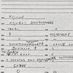 Eastern questionnaire, answ...