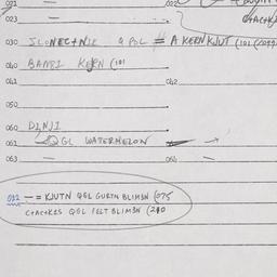 Eastern questionnaire, answ...