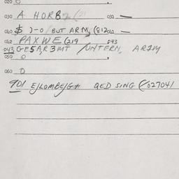 Eastern questionnaire, answ...