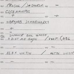 Eastern questionnaire, answ...