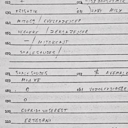 Eastern questionnaire, answ...