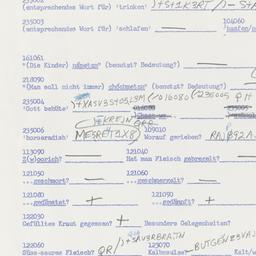 Western questionnaire, answ...