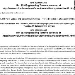 Announcements, 2003-10-14. ...