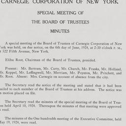 Board Meeting, 6/6/1924