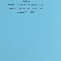 Meeting of the Board of Tru...