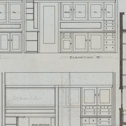 Kitchen elevations, plan