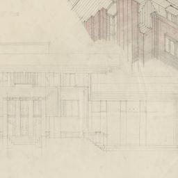 Elevation toward southwest,...