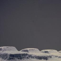 Model, detail of submerged ...