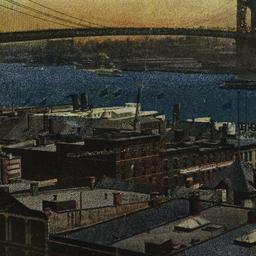 New York and Brooklyn Bridge.