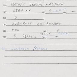 Eastern questionnaire, answ...