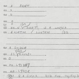 Eastern questionnaire, answ...