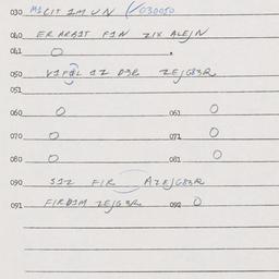 Eastern questionnaire, answ...