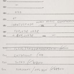 Eastern questionnaire, answ...