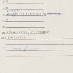 Eastern questionnaire, answ...