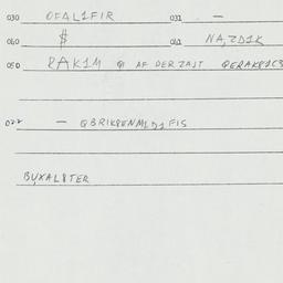 Eastern questionnaire, answ...