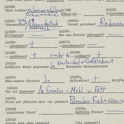 Western questionnaire, answ...
