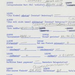 Western questionnaire, answ...