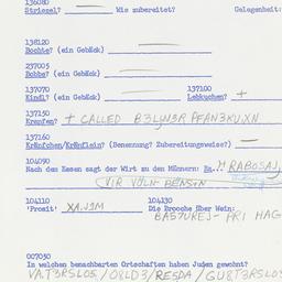 Western questionnaire, answ...