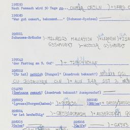 Western questionnaire, answ...