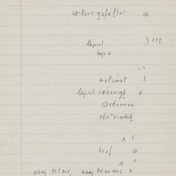 Eastern questionnaire, blue...