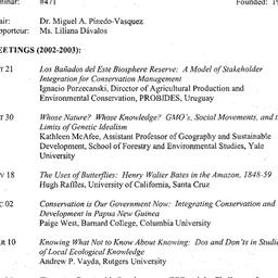 Schedules, Ecology and Cult...