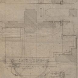 Garden, exedra plan, elevat...