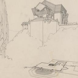 Exterior view from below, p...