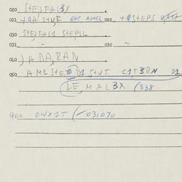 Eastern questionnaire, answ...