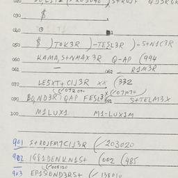 Eastern questionnaire, answ...