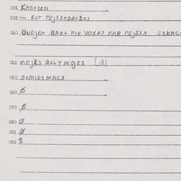 Eastern questionnaire, answ...
