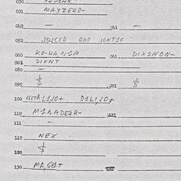 Eastern questionnaire, answ...