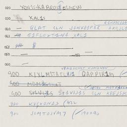 Eastern questionnaire, answ...